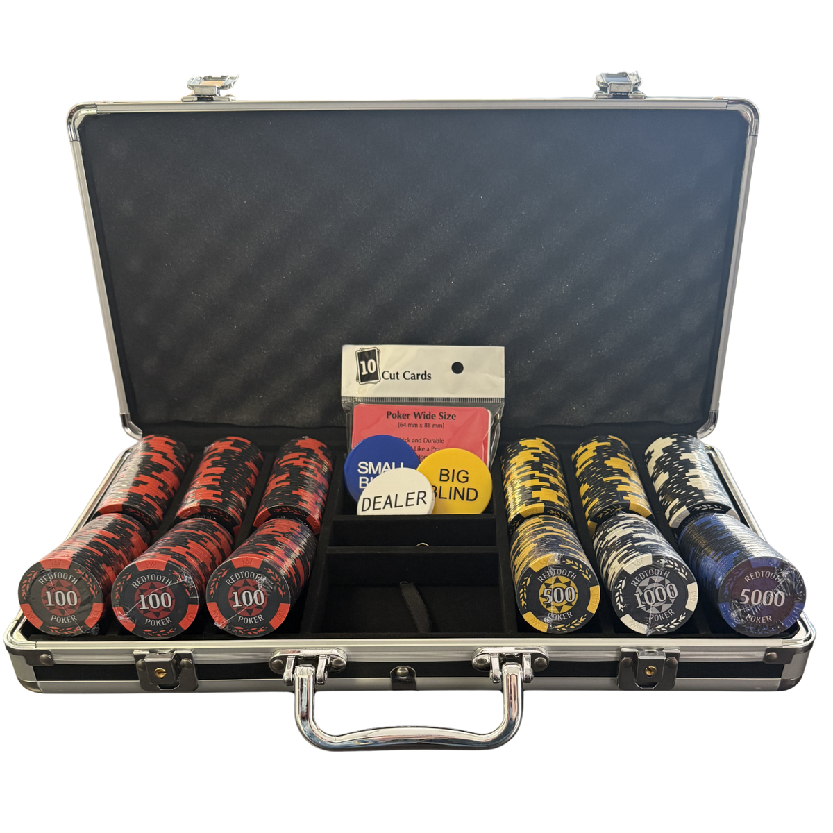 Redtooth Poker Premium 14g Poker Chip Set | 300 Pieces | Includes