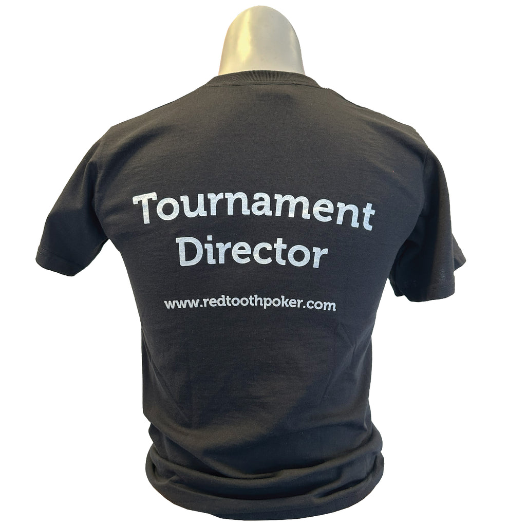 Redtooth Redtooth Poker Tournament Director Black Roundneck T-Shirt ...